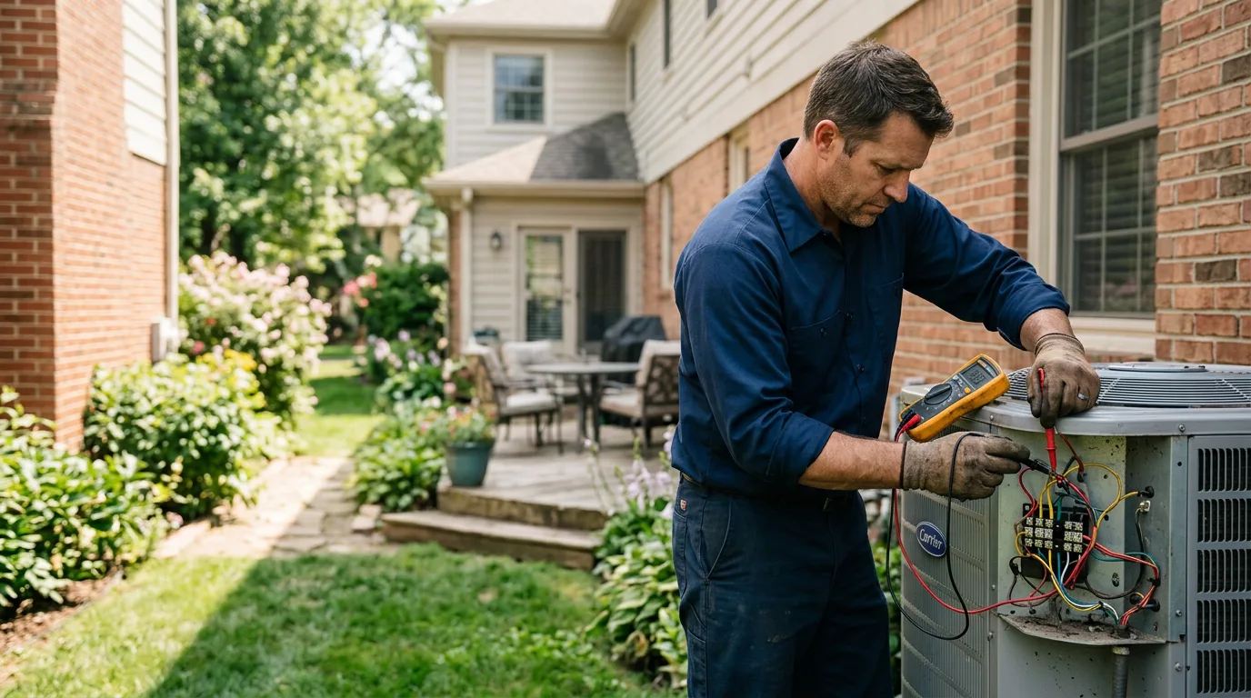 HVAC technician working near Curtis Bay, MD